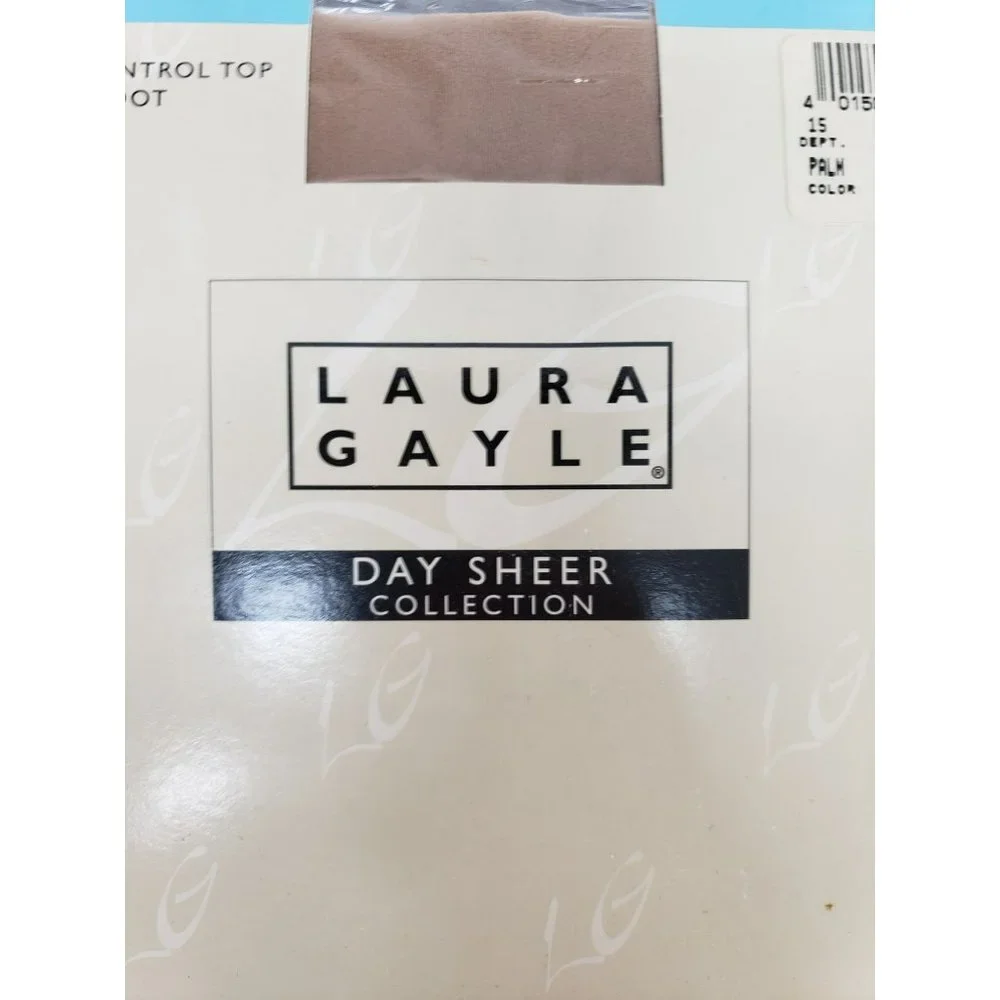 Laura Gayle Day‎ Sheer Collection Tummy Hip Control Top Sandalfoot Large Palm
